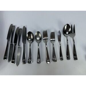 Vintage Hampton Silversmiths Stainless Steel Flatware Retro 36 Piece